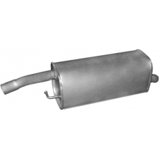 Глушник Форд Фієста МК5 (Ford Fiesta MK5)/ Мазда 2 (Mazda 2) 1.4 TDCI 2001-2007 (08.545) Polmostrow алюмінізований