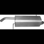 Глушник Форд Фієста МК6 (Ford Fiesta MK6) 1.4/1.6 TDCI 2008-2012 (08.667) Polmostrow алюмінізований