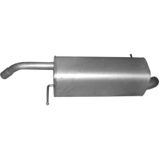 Глушник Форд Фієста МК6 (Ford Fiesta MK6) 1.4/1.6 TDCI 2008-2012 (08.667) Polmostrow алюмінізований