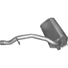 Резонатор Форд Куга (Ford Kuga) 2.0 TDCI 2008 - 2012 (08.72) Polmostrow алюмінізований