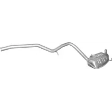 Глушник Мерседес (Mercedes) E200-W211/E220-W211, 2.2D,/2002 - 5/2009 (13.40) Polmostrow алюмінізований