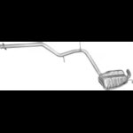 Глушник Мерседес (Mercedes) E270/E320 - W211, 2.7/3.0/3.2 TDi 05 - 08 (13.81) Polmostrow алюмінізований