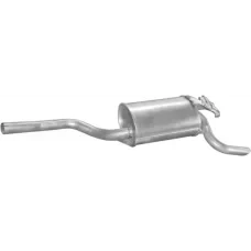 Глушник Мерседес 190-W201 (Mercedes 190-W201) 2.5 дизель 1985-1993 (13.13) Polmostrow алюмінізований