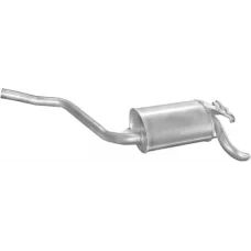 Глушник Мерседес 190-W201 (Mercedes 190-W201) 82-93 1.8-2.0 бензин (13.09) Polmostrow алюмінізований