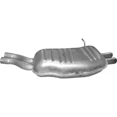 Глушник БМВ 3 Е46 (BMW 3 E46) 320/325/330 2.2/2.5/3.0 бензин седан/купе/універсал 1998-2005 (03.20) Polmostrow алюмінізований