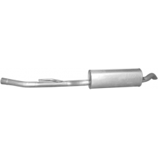Глушник БМВ 524/525 E34 (BMW 524/525 E34) 2.4TD 1988-1991/2.5TDS 1992-1996 (03.74) Polmostrow алюмінізований