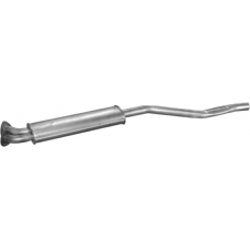 Резонатор БМВ 3 Е30 320/324 (BMW 3 E30 320/324) 2.0/2.4D 1983-1991 (03.29) Polmostrow алюмінізований
