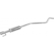Резонатор середній Опель Астра Г Opel Astra G 1.2i -16V 1998-2004 17.308 Polmo алю