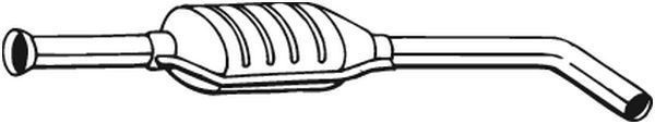 Резонатор Рено Меган (Renault Megane) 1.6-16V/2.0-8V/2.0-16V/1.9dCi TD 1998-2002 ,(200-305),Bosal алюмінізований,21.288