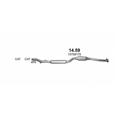 Резонатор Mitsubishi Lancer 1.8i 01/08- 14.59 Polmo