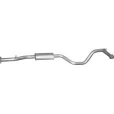 Резонатор середній глушник Ниссан Кашкай Nissan Qashqai 1.2/1.6 2013 - 15.63 - Polmo алю