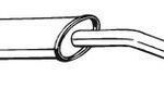 Резонатор БМВ 3 Е30 320/324 (BMW 3 E30 320/324) 2.0/2.4D 1983-1991,(283-943),Bosal алюмінізований,03.29