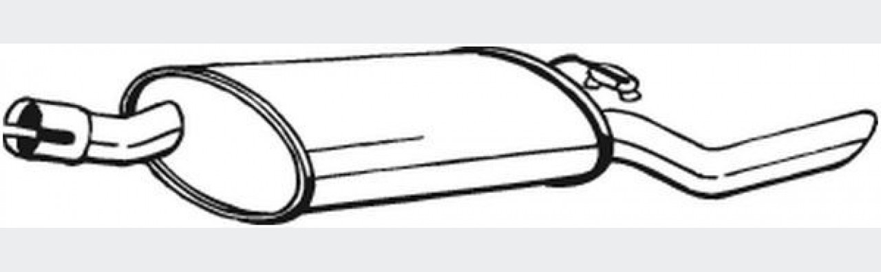 Глушник Опель Корса А (Opel Corsa A) 1.0/1.2/1.4 хетчбек kat 1990/1991/1992/1993,(185-223),Bosal алюмінізований,17.11 Глушник Опель Корса А (Opel Corsa A) 1.0/1.2/1.4 хетчбек kat 1990/1991/1992/1993,(185-223),Bosal алюмінізований,17.11