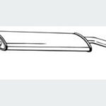 Глушник передній Citroen NEMO 07-11,(294-003),Bosal алюмінізований