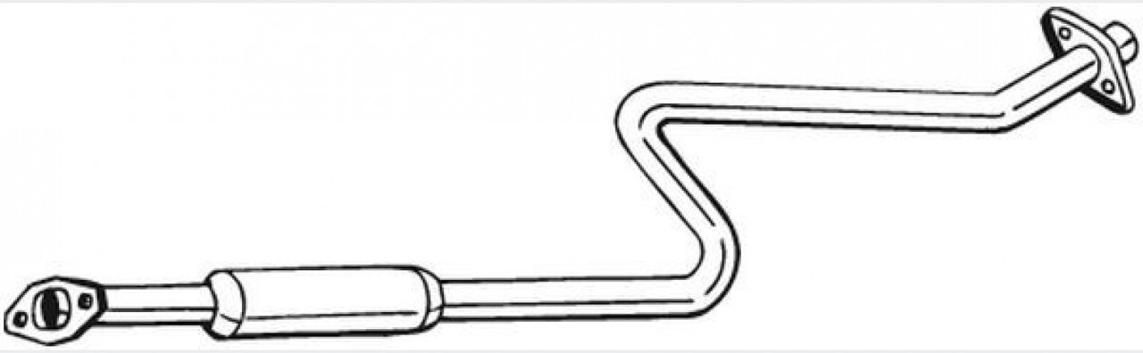 Резонатор Ніссан Мікра К11 (Nissan Micra) 1.3i K11 1993-2000,(279-033),Bosal алюмінізований,15.71 Резонатор Ніссан Мікра К11 (Nissan Micra) 1.3i K11 1993-2000,(279-033),Bosal алюмінізований,15.71