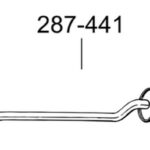 Глушник передній Honda CIVIC 00-05,(281-643),Bosal алюмінізований,09.17/09.120