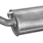 Глушник Ауді 100 (Audi 100) 2.2/2.3 Avant седан/комбі 1984-1991 (01.86) Polmostrow алюмінізований