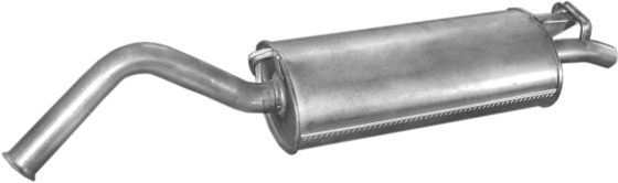 Глушник Ауді 100 (Audi 100) 2.2/2.3 Avant седан/комбі 1984-1991 (01.86) Polmostrow алюмінізований