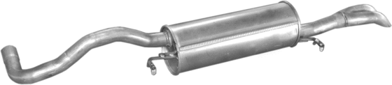 Глушник Ауді А4 (Б5) (Audi A4 B5) 1.9TDi Turbo Diesel 1994-2001 (01.23) Polmostrow алюмінізований