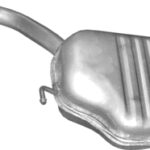 Глушник Ауді А4 Б6/Б7(Audi A4 B6/B7) 1.6 седан/універсал 2000-2008 (01.31) Polmostrow алюмінізований