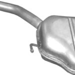 Глушник Ауді А4 (AUDI A4) 1.9TDI турбо дизель 2000-2004 (01.132) Polmostrow алюмінізований