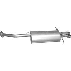 Глушник Мазда МХ6 (Mazda MX6) 2.5 24V 1991-1996 (12.06) Polmostrow алюмінізований