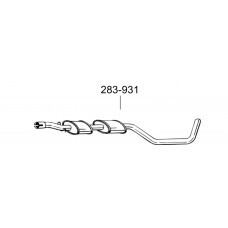 Резонатор Вольво 440/460/480 (Volvo 440/460/480) 2.0 1992-1997,(283-931),Bosal алюмінізований,31.59