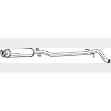Резонатор Вольво В70 (Volvo V70) 2.4 2001-2007,(286-185),Bosal алюмінізований,31.266