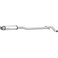 Резонатор Вольво В70/С60 (Volvo V70/S60) 2.0/2.3/2.4/2.4D/2.5D 2000-2010,(286-195),Bosal алюмінізований,31.265