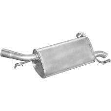 Глушник Опель Корса С (Opel Corsa С) 1.2/1.4-16V 2000-2006 (17.543) Polmostrow алюмінізований