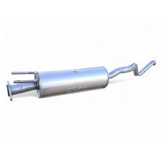 Резонатор Опель Астра Ф (Opel Astra F) 1.4/1.6/1.8/2.0/1.7TD універсал kat 1991-1998 (283-321) Bosal алюмінізований 17.40